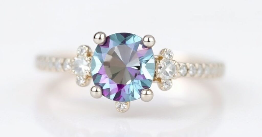 Styling a Birthstone Ring with Cubic Ronis Diamonds Esde is