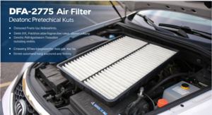 filtro de aire dfa-2775 para kia rio equivalentes