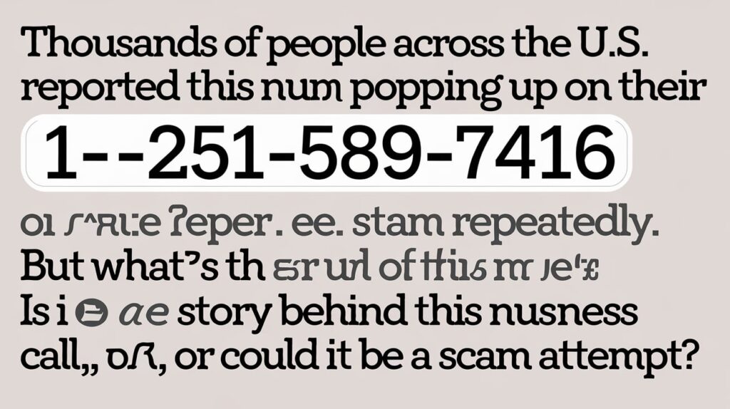 1 251-589-7416 Phone Number – What You Need To Know!